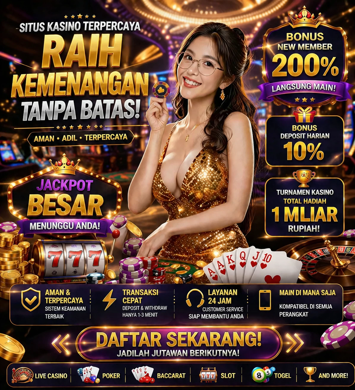 Roleta e blackjack 1977win
